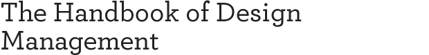 The Handbook of Design Management